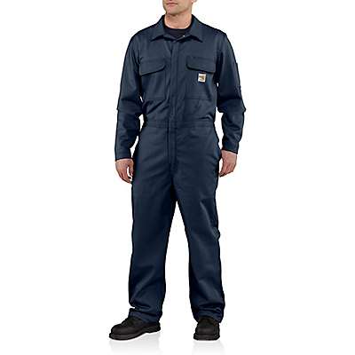 Carhartt Men's Dark Navy Flame-Resistant Traditional Twill Coverall