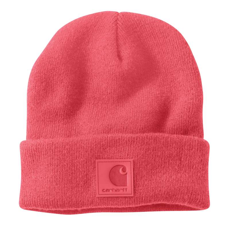 Carhartt  Pink Salmon Tonal Patch Beanie