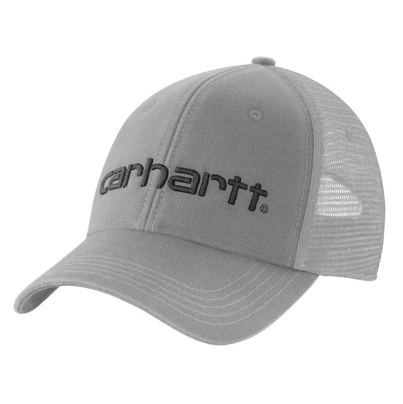 Carhartt  Asphalt/Black Canvas Mesh-Back Logo Graphic Cap
