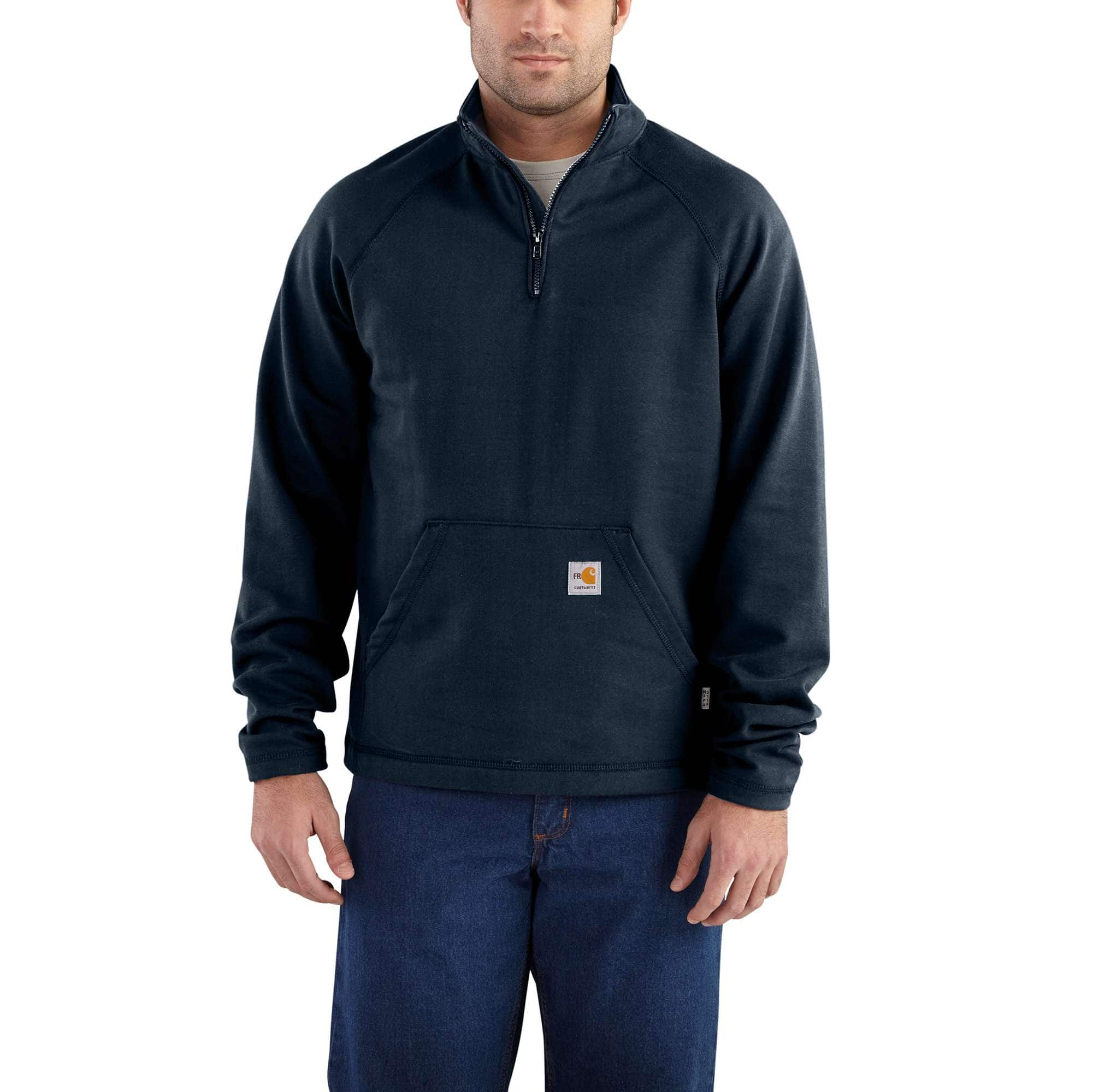 797+ Mens Heather Quarter Zip Sweatshirt Mockup Back View Photoshop File