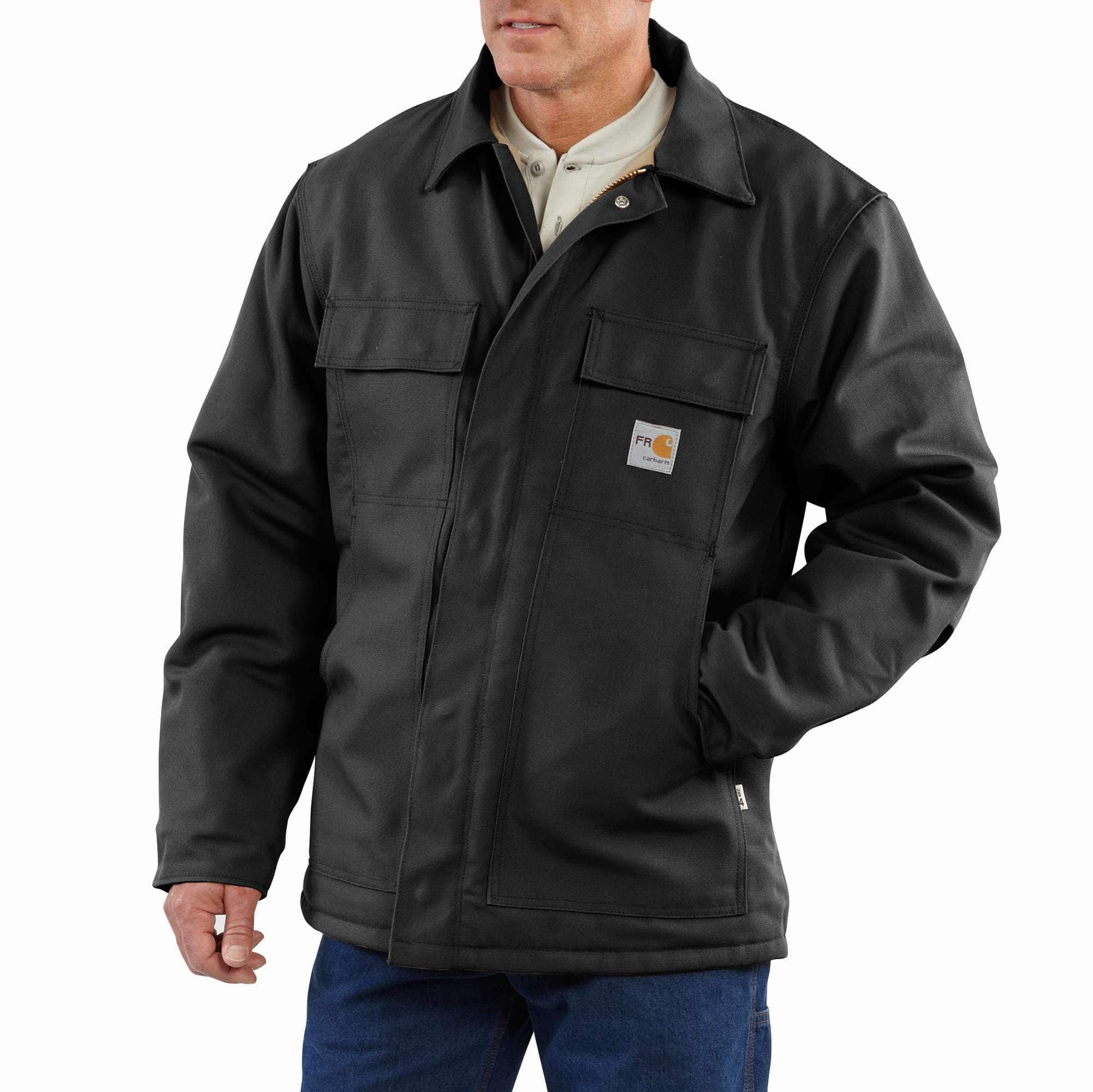 Flame-Resistant Duck Quilt-Lined Traditional Coat | Carhartt