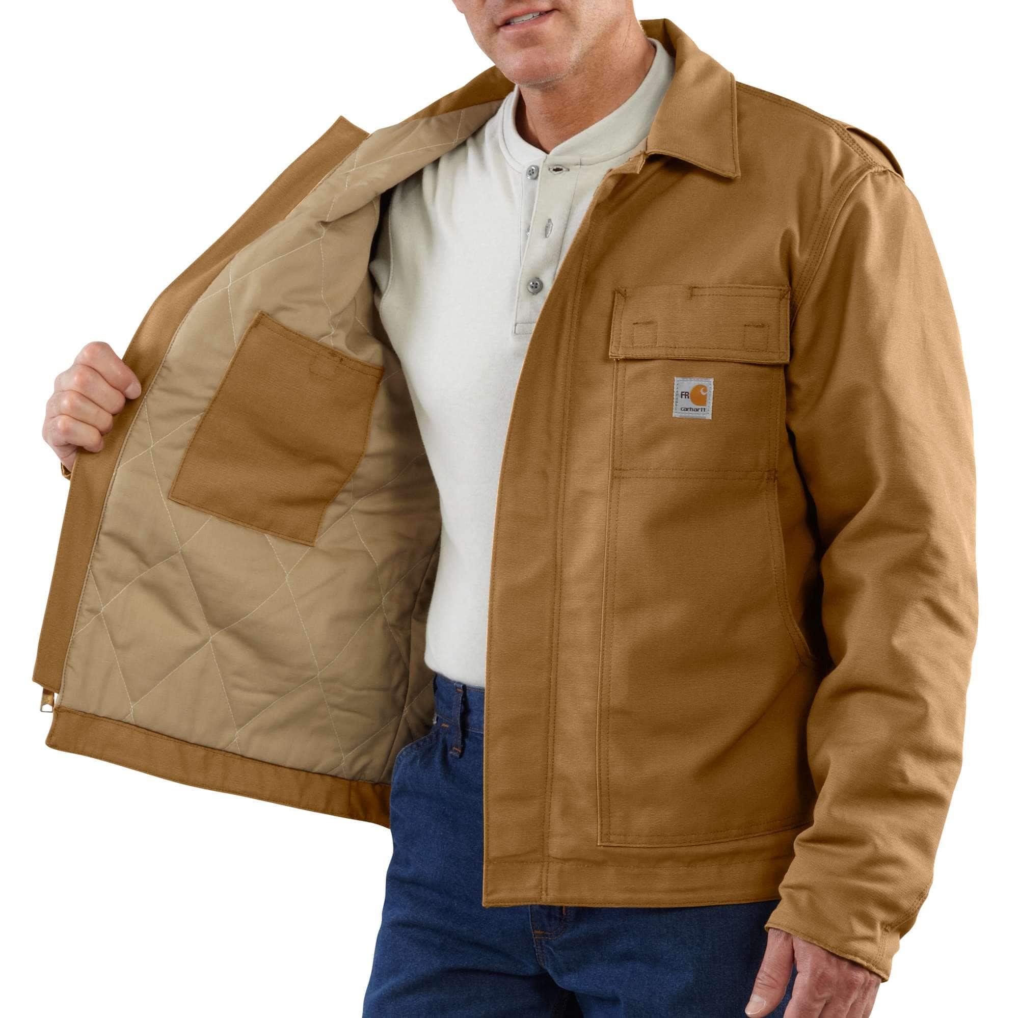 Carhartt мужская. Carhartt fr Flame Resistant Jacket. Carhartt Shield Jacket. Харрингтон Carhartt. Плащ Кархарт.