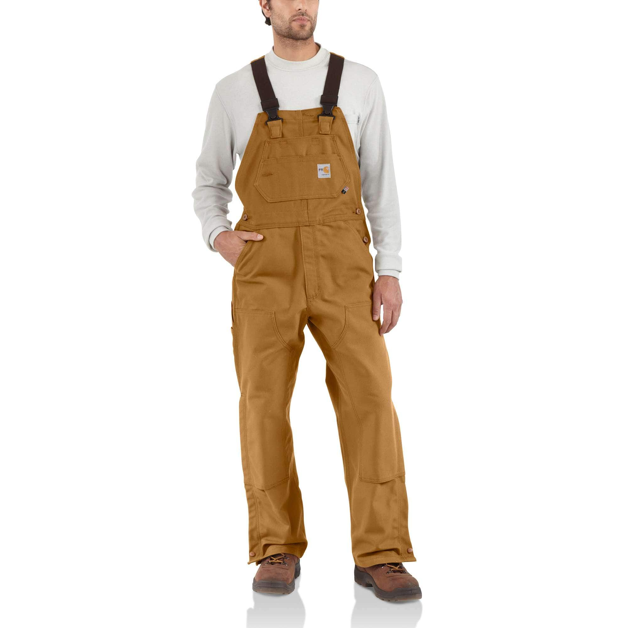 Carhartt men's duck carpenter hotsell bib overalls unlined r28