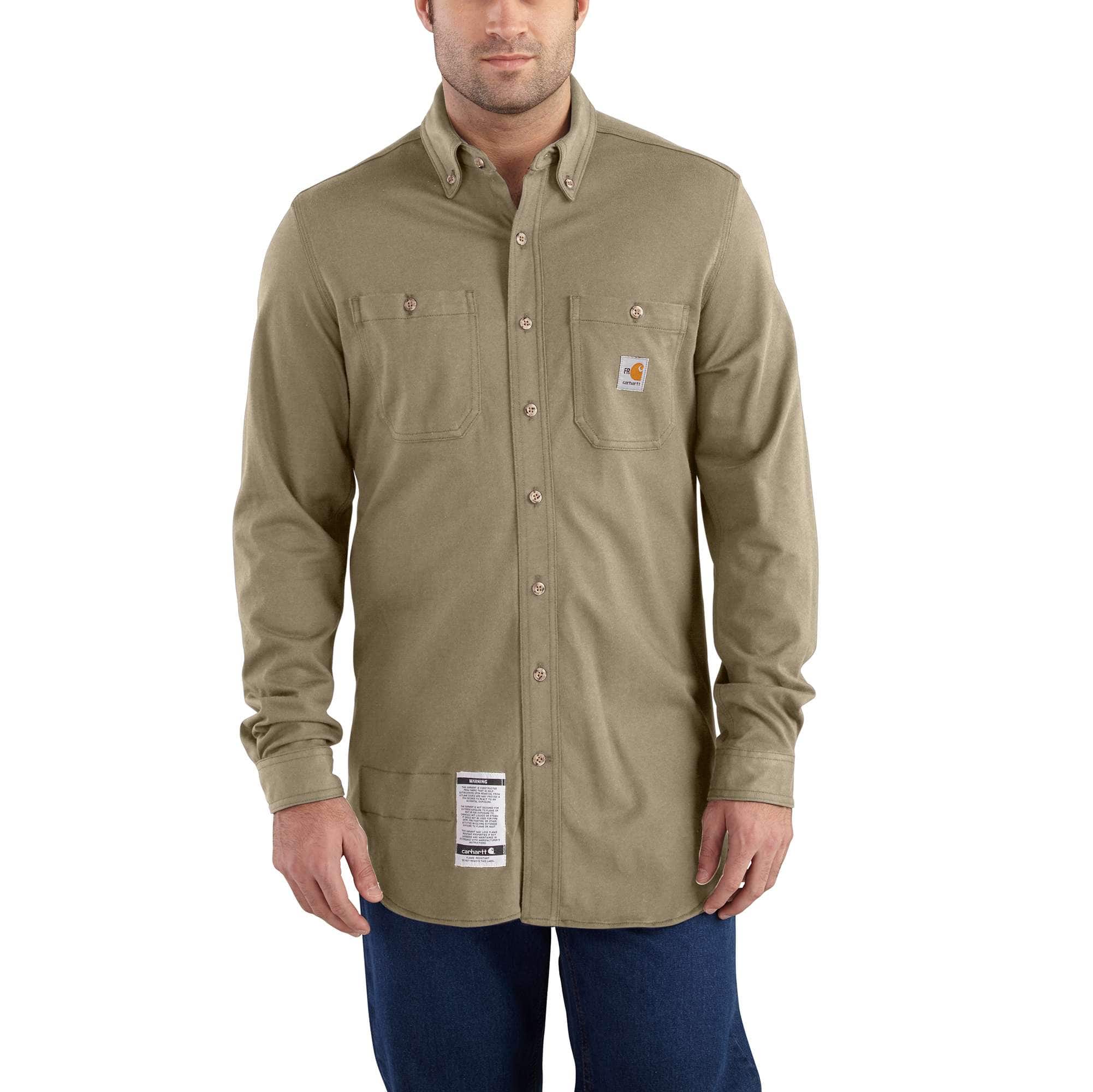 Men's Flame-Resistant Carhartt Force® Cotton Hybrid Shirt | Carhartt