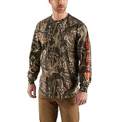 Carhartt Men's Mossy Oak Break Workwear Graphic Camo Sleeve Long Sleeve T-Shirt