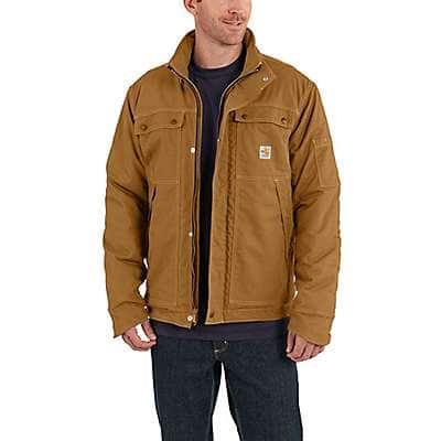 Carhartt Mens Big & Tall Flame Resistant Portage Jacket Dark Navy 3X-Large Carhartt Sportswear Mens 101575-410