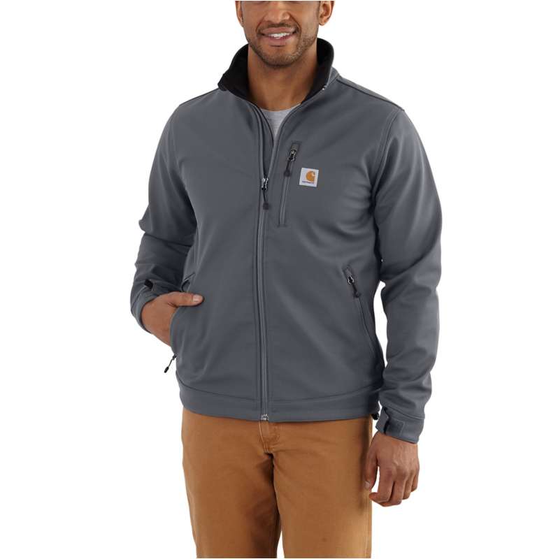 Carhartt  Charcoal Rain Defender® Relaxed Fit Heavyweight Softshell Jacket - 1 Warm Rating