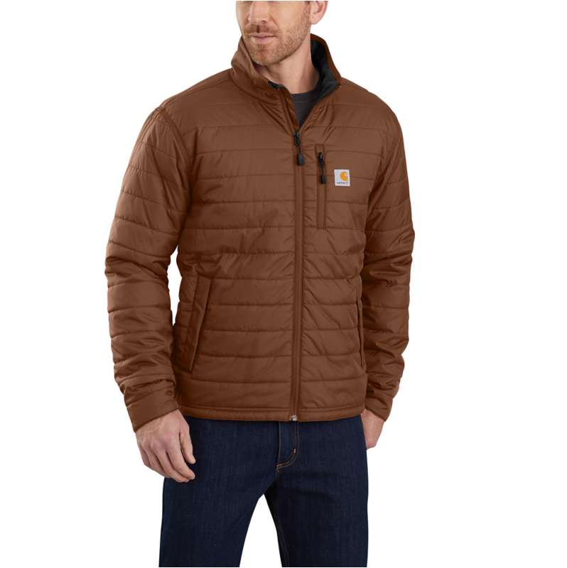 Carhartt  Mocha Men's Rain Defender® Insulated Jacket - Relaxed Fit - Lightweight - 2 Warmer Rating