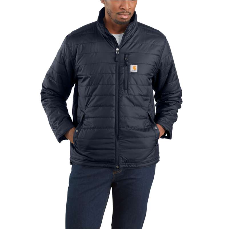 Carhartt  Navy Men's Rain Defender® Insulated Jacket - Relaxed Fit - Lightweight - 2 Warmer Rating