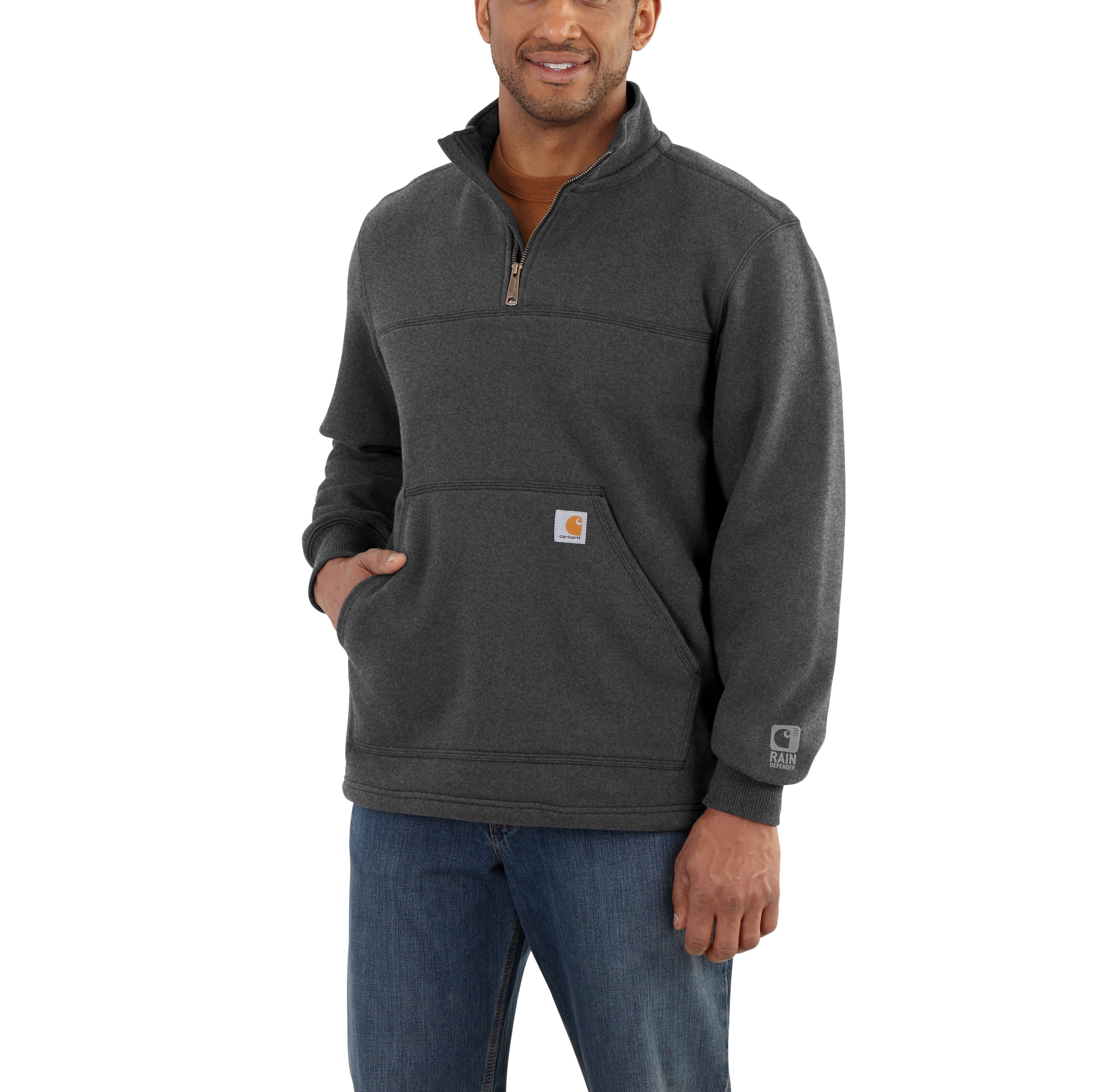 carhartt rain defender quarter zip hoodie