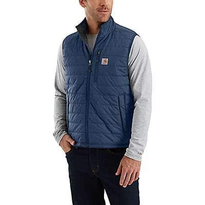 Carhartt Men's Dark Blue Rain Defender® Relaxed Fit Lightweight Insulated Vest