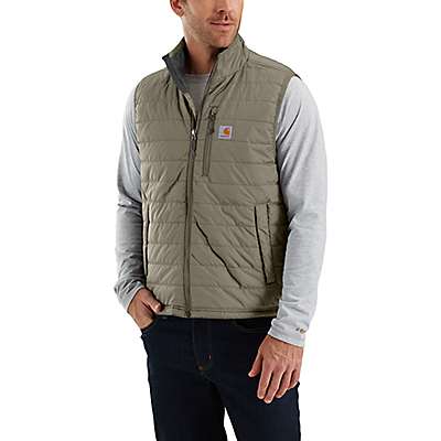 Carhartt Men's Greige Rain Defender® Relaxed Fit Lightweight Insulated Vest
