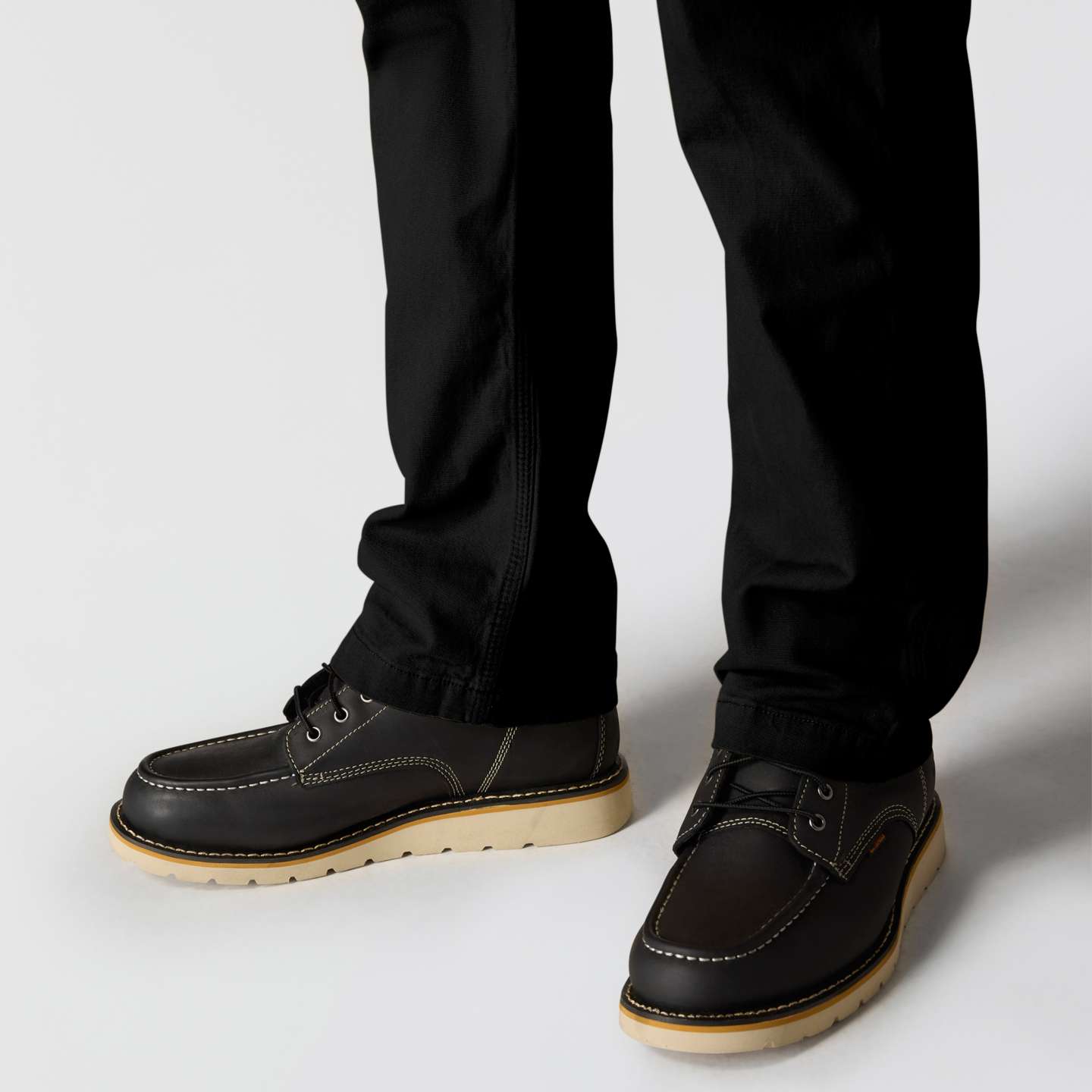 Мужские брюки Carhartt Relaxed Straight Rigby Dungaree, цвет: Чёрный — фото 7