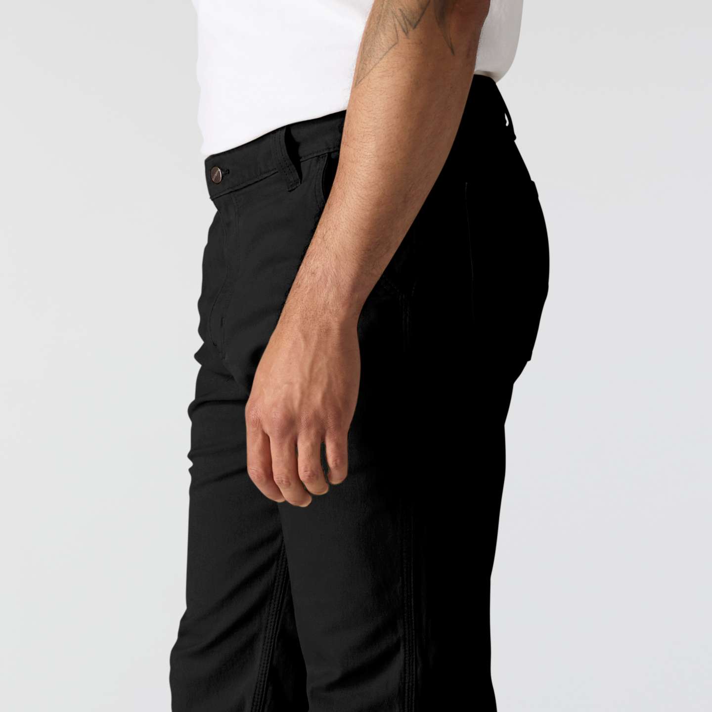 Мужские брюки Carhartt Relaxed Straight Rigby Dungaree, цвет: Чёрный — фото 5