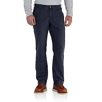Carhartt Men's Navy Rugged Flex® Relaxed Fit Canvas Work Pant