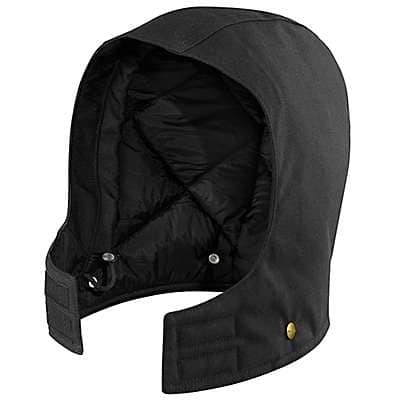 Carhartt Men's Black Firm Duck Insulated Hood