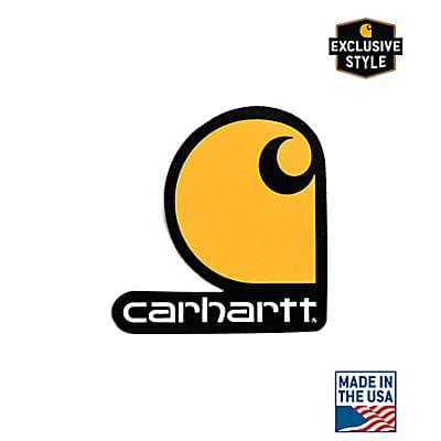 Big Carhartt WIP Streetwear Sticker Logo Blau 12,5x14cm Gestanzt