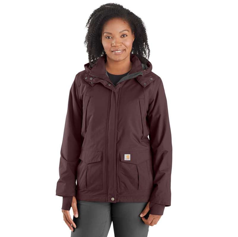 Women's Sherpa Lined Jacket - Loose Fit - Washed Duck - 3 Warmest Rating