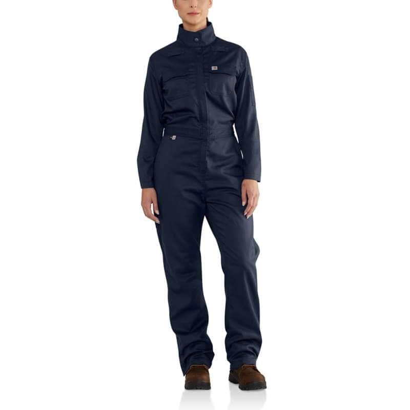 Flame-Resistant Quick Duck® Bib Overall/Quilt-Lined