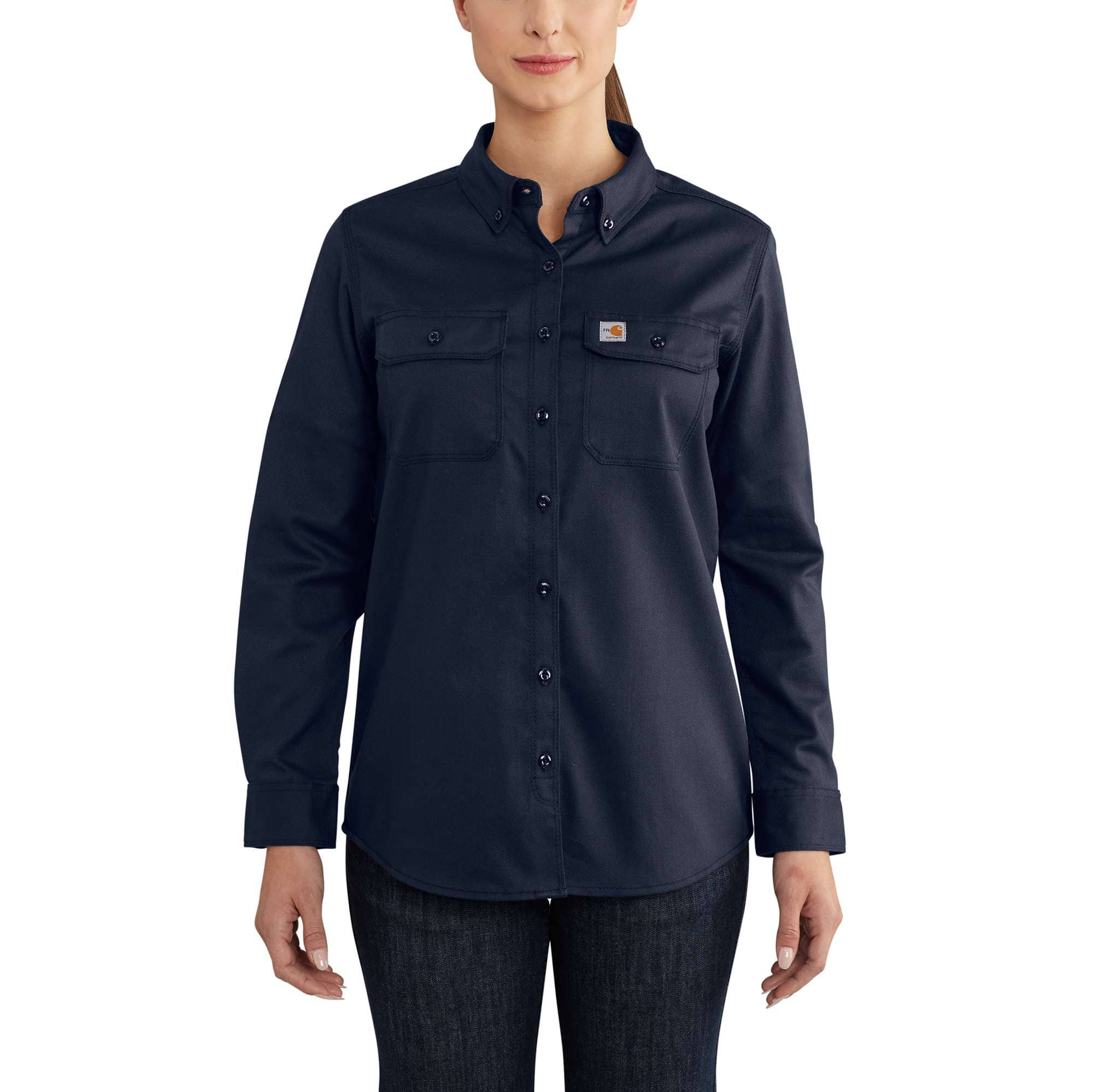 Carhartt FR Classic Twill Shirt in Dark Navy