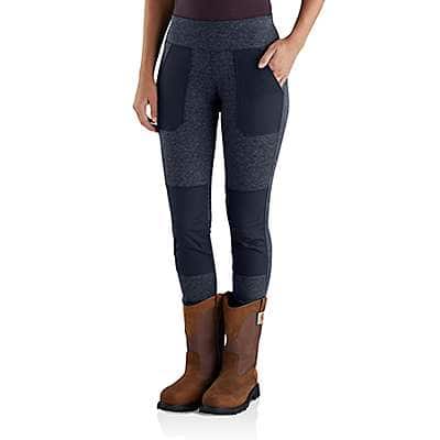 Carhartt Women's Navy Heather/Navy Women's Force Fitted Midweight Utility Legging