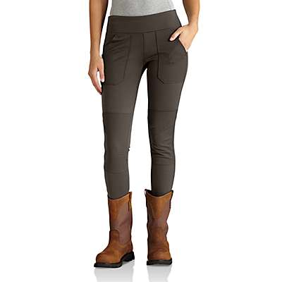 Carhartt Women's Dark Coffee Force Fitted Midweight Utility Legging