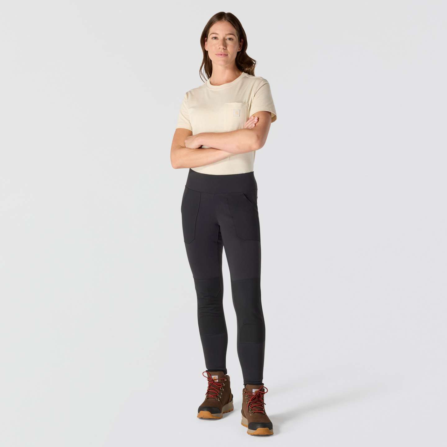 Женские леггинсы Carhartt Force Midweight Legging, цвет: Чёрный — фото 5