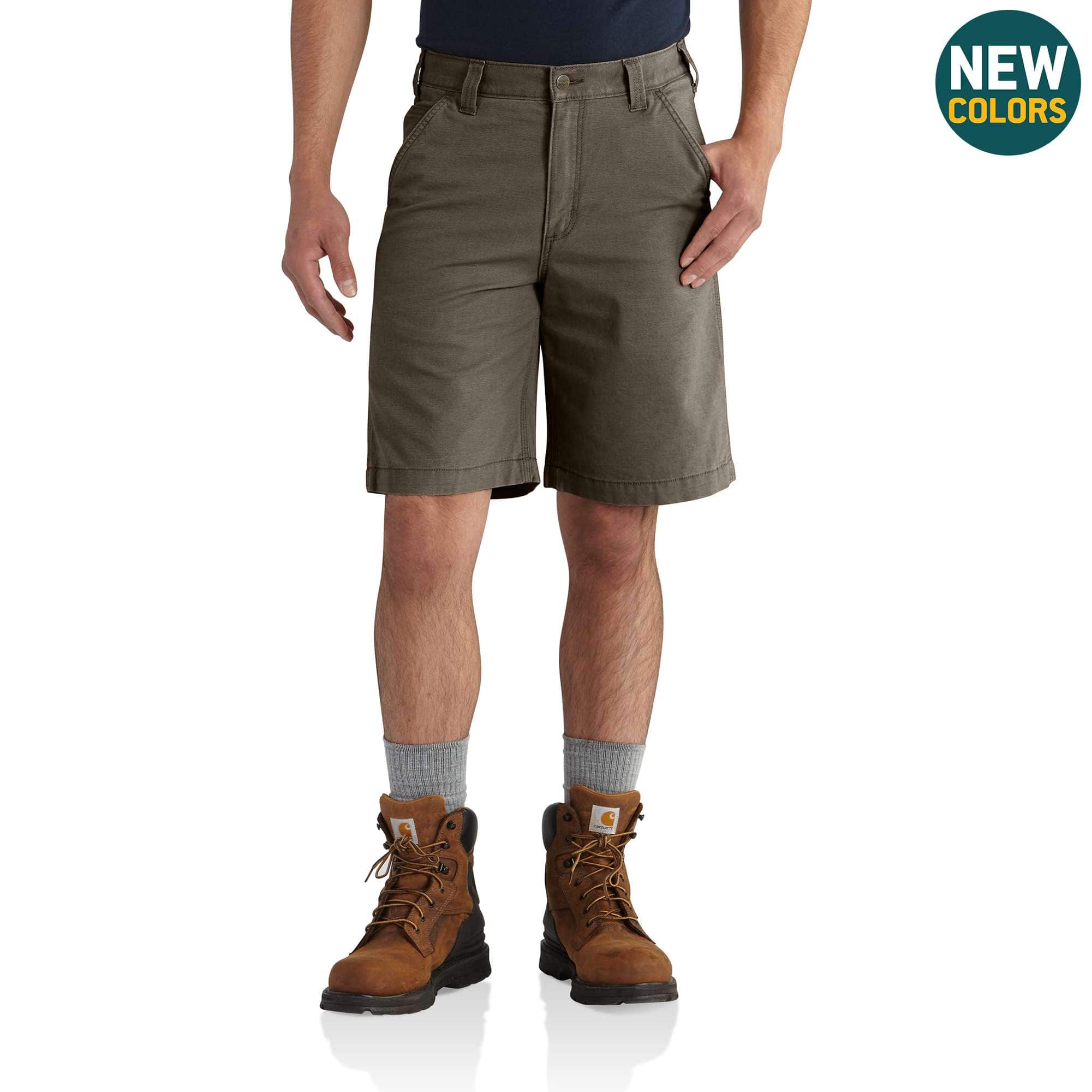 mens khaki work shorts