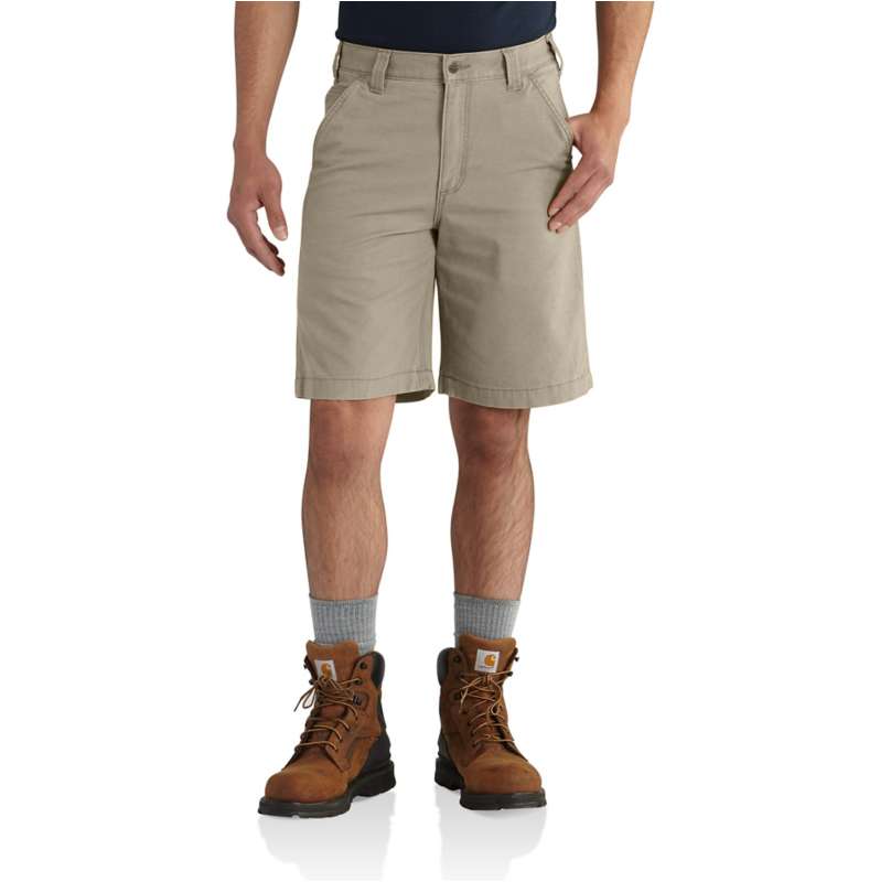 Carhartt  Tan Rugged Flex® Relaxed Fit Canvas Work Short