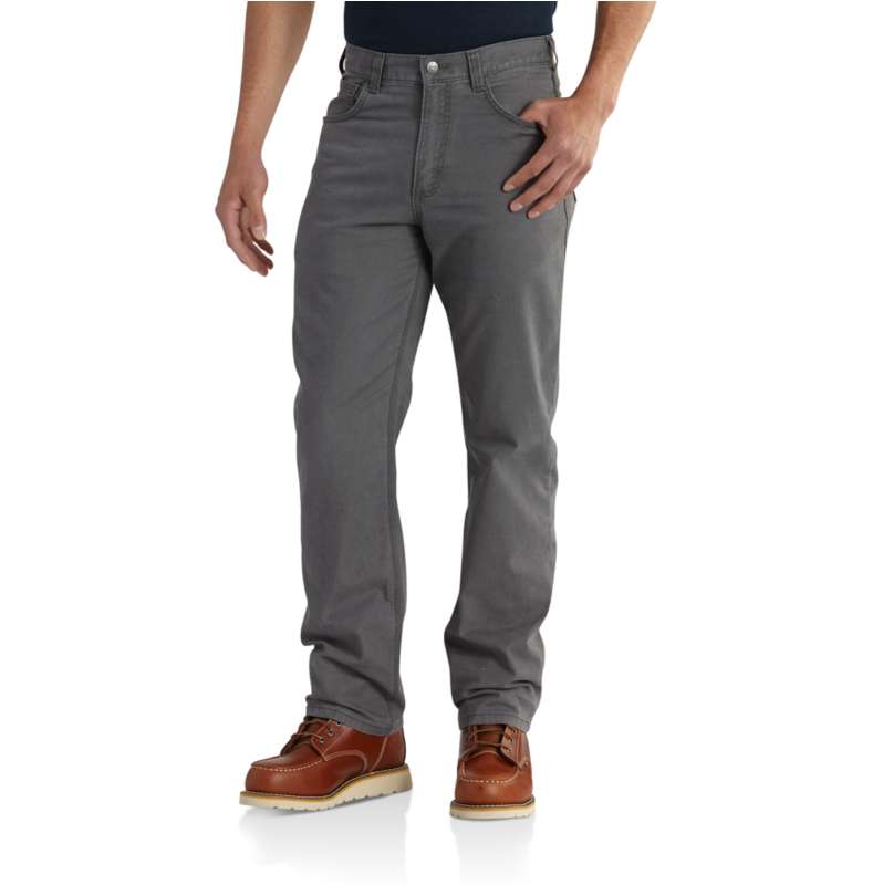 Carhartt Men's Relaxed Fit Carhartt Brown Canvas Work Pants (38 X 34) in  the Pants department at