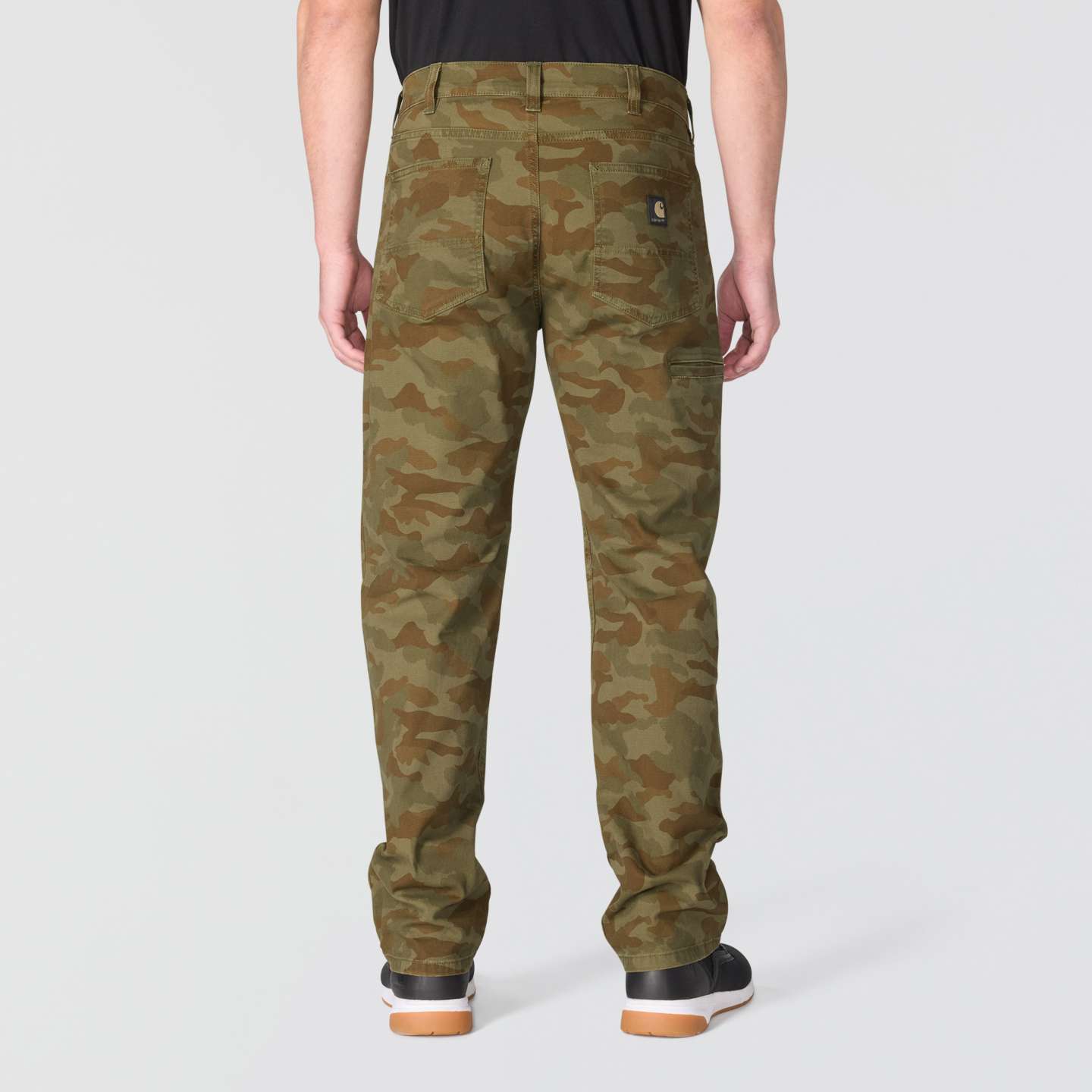 Мужские брюки Carhartt Relaxed Straight Rigby Pant, цвет: Армейский зелёный камуфляжный — фото 2