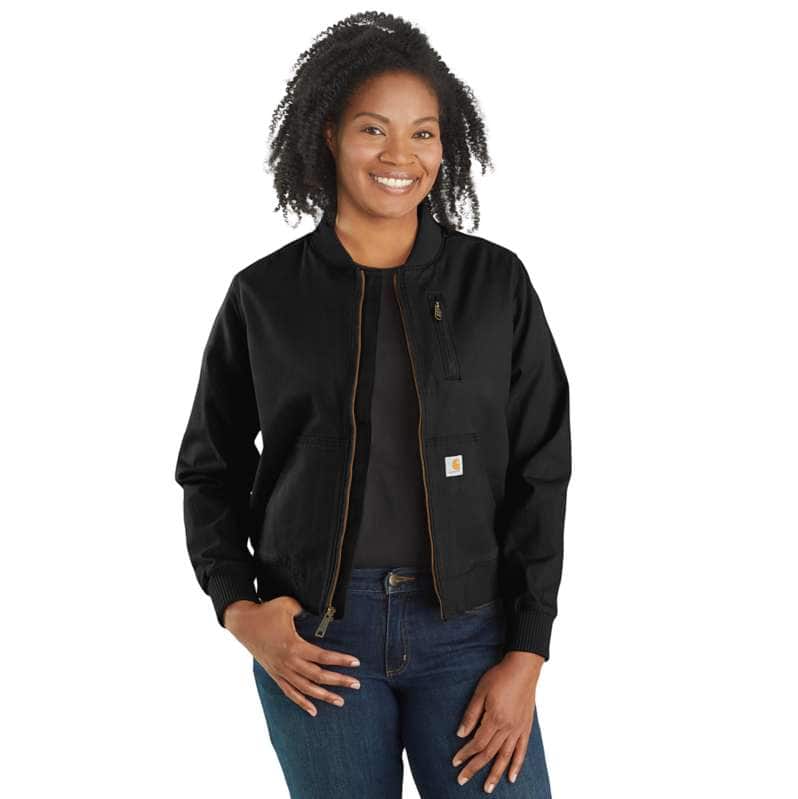 Carhartt  Black Rugged Flex® Relaxed Fit Canvas Jacket