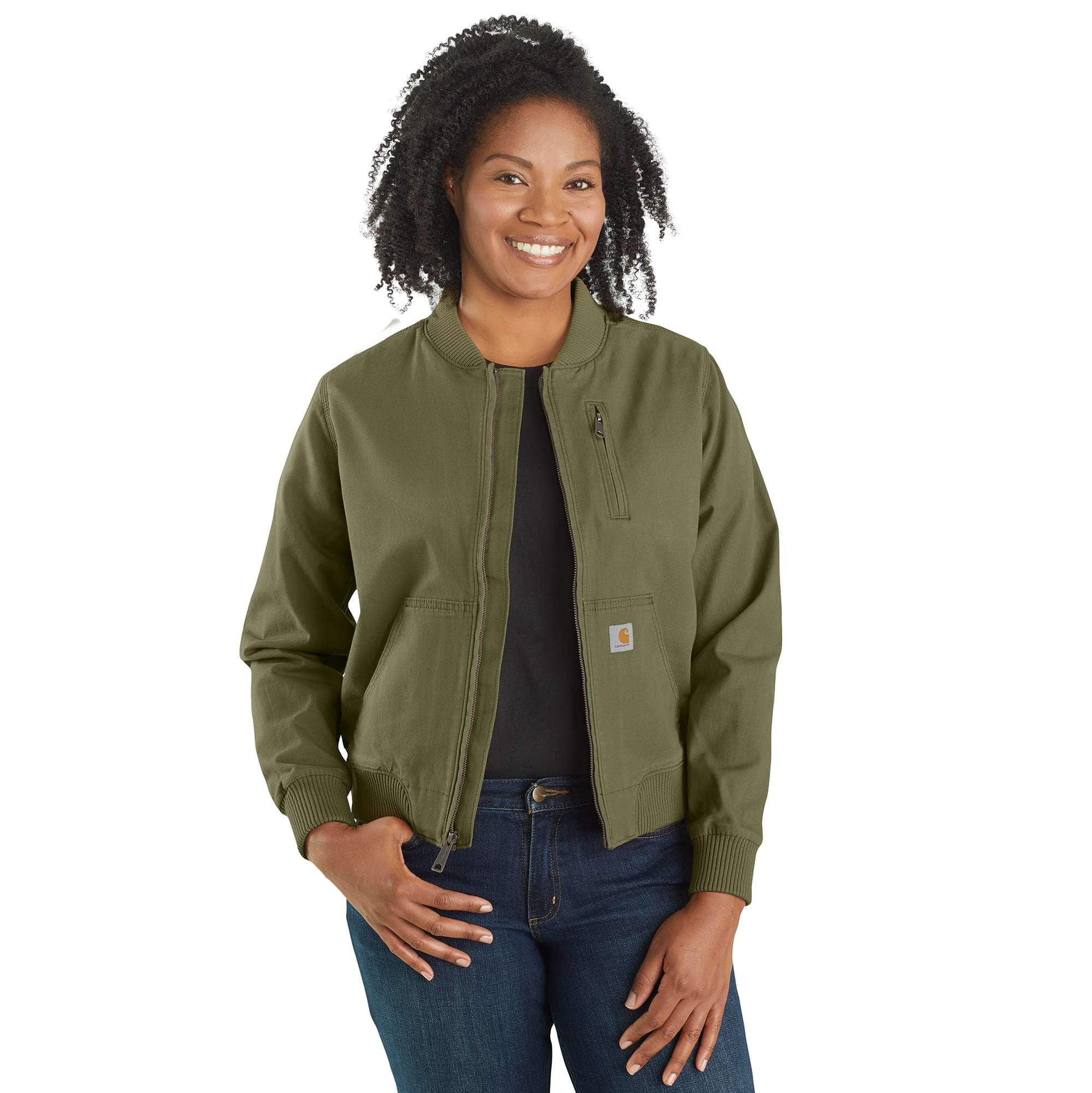 Women's Bomber Jacket - Relaxed Fit Rugged Flex® 1 Warm Rating