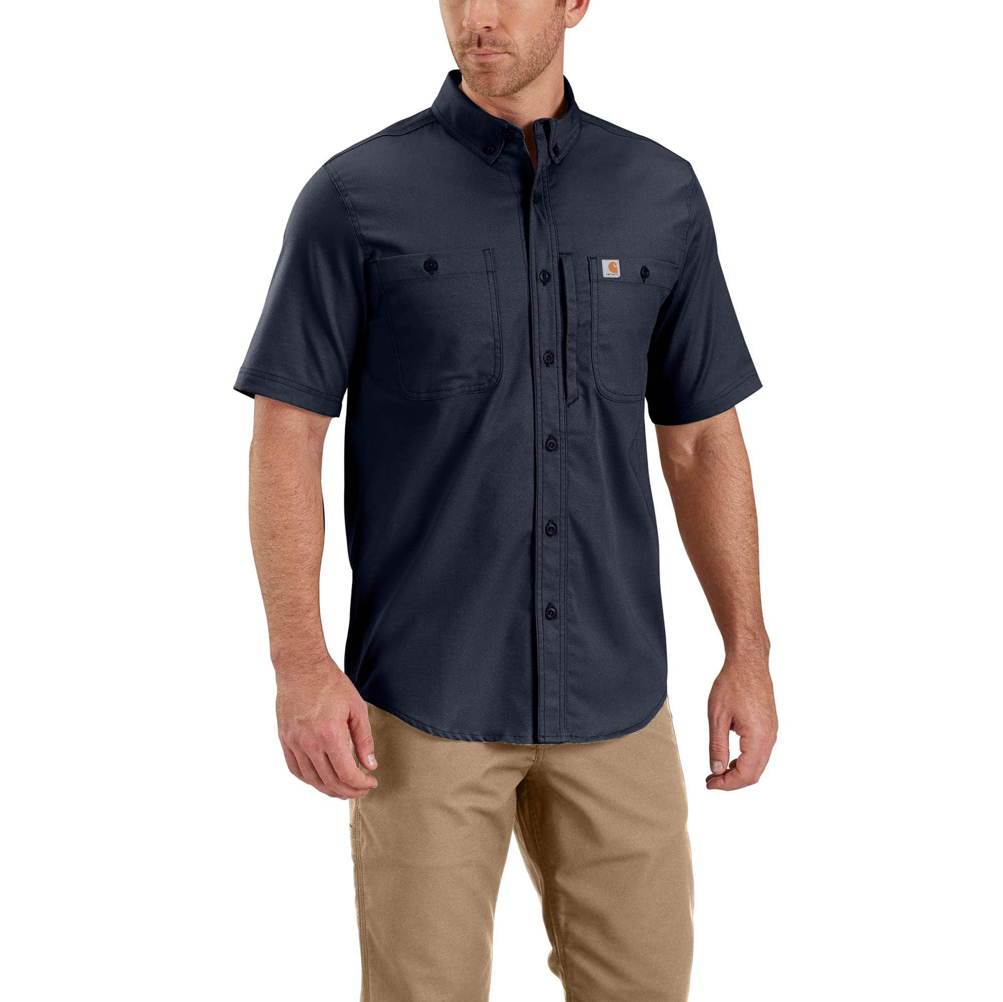 Rugged Professional™ Series Relaxed Fit Canvas Short Sleeve Work Shirt