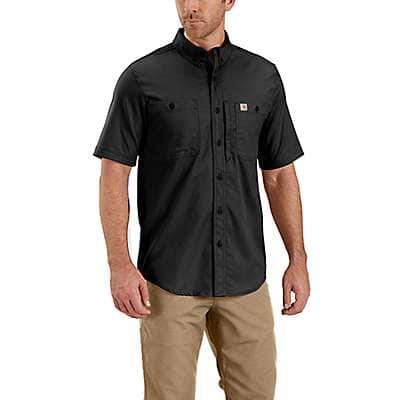 Carhartt Men's Black Rugged Professional™ Series Short-Sleeve Shirt