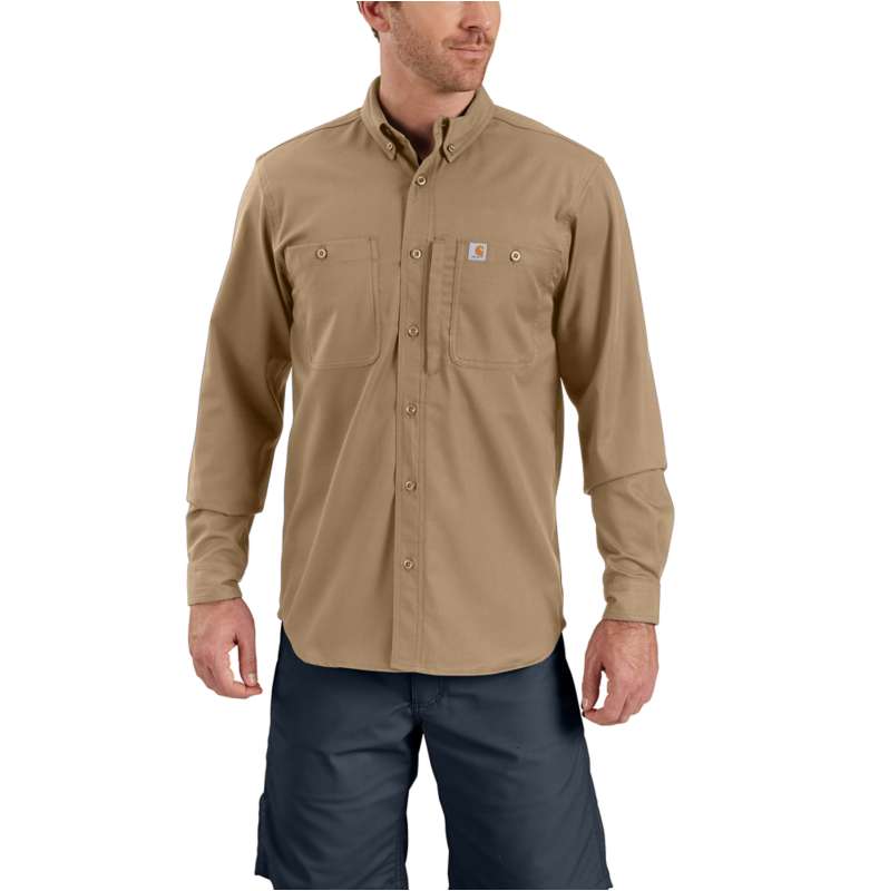 Carhartt - shirt Mens 2Xl Force button front long sleeve vented Fishing