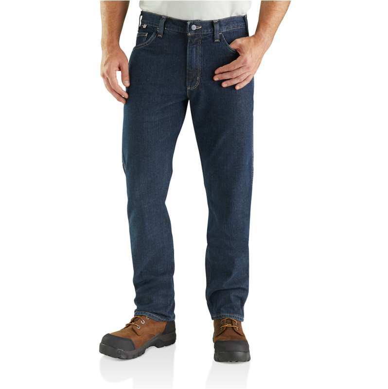 Carhartt  Deep Indigo Wash Flame-Resistant Rugged Flex® Jean-Relaxed Fit