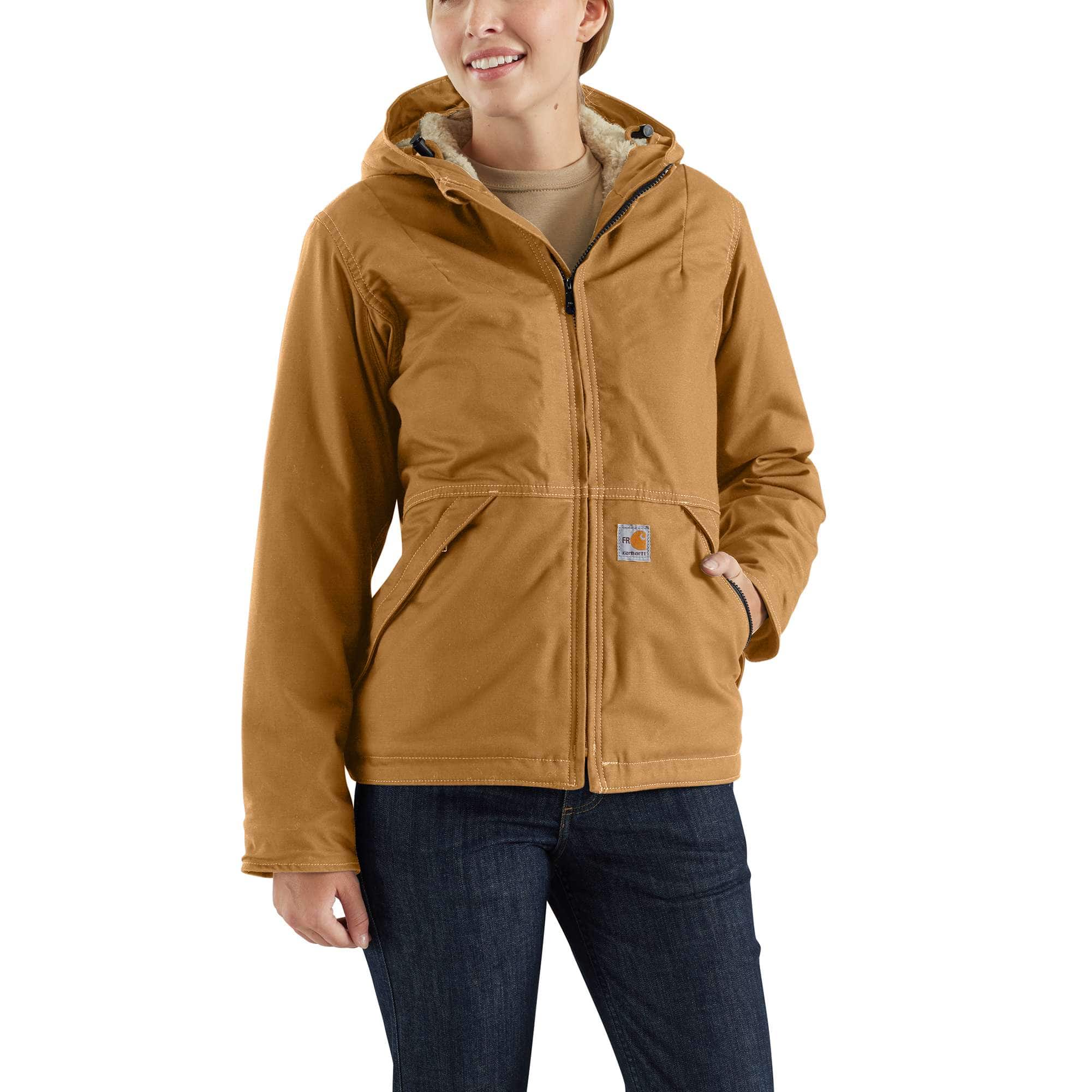 leg uit Het is goedkoop Een goede vriend Flame-Resistant Full Swing® Quick Duck® Sherpa-Lined Jacket | Carhartt  Company Gear