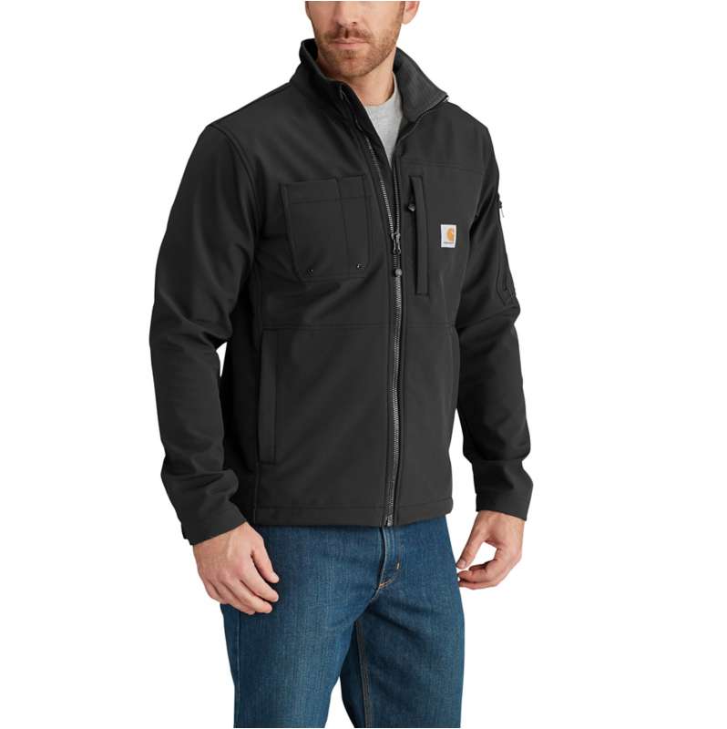 Carhartt  Black Rain Defender® Relaxed Fit Midweight Softshell Jacket