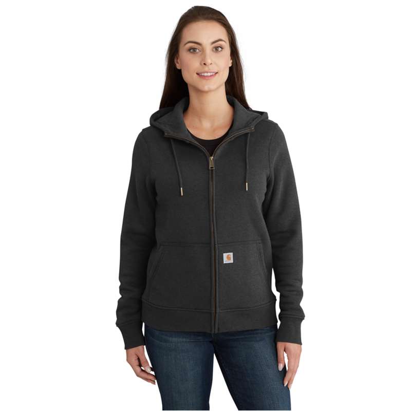 Carhartt Women's Relaxed Fit Midweight Half Zip Sweatshirt - Xs - Malt