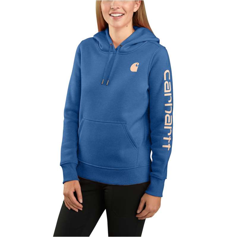 Women's Relaxed Fit Midweight Logo Sleeve Graphic Sweatshirt REG
