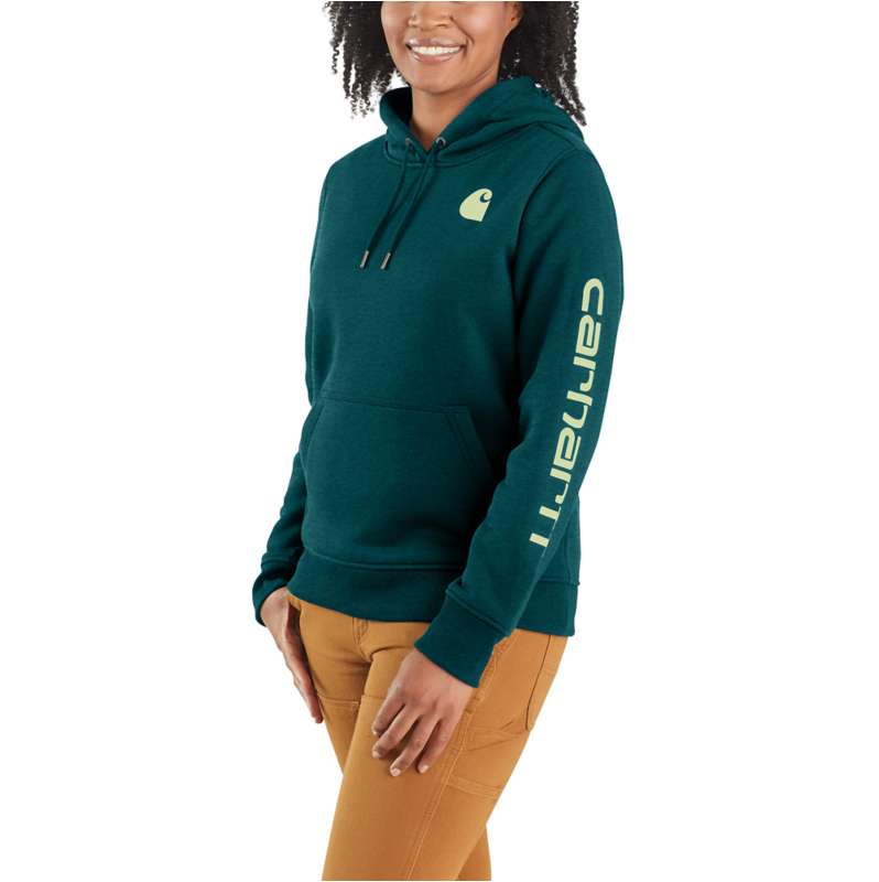 Women's Relaxed Fit Midweight Logo Sleeve Graphic Sweatshirt | REG | Carhartt