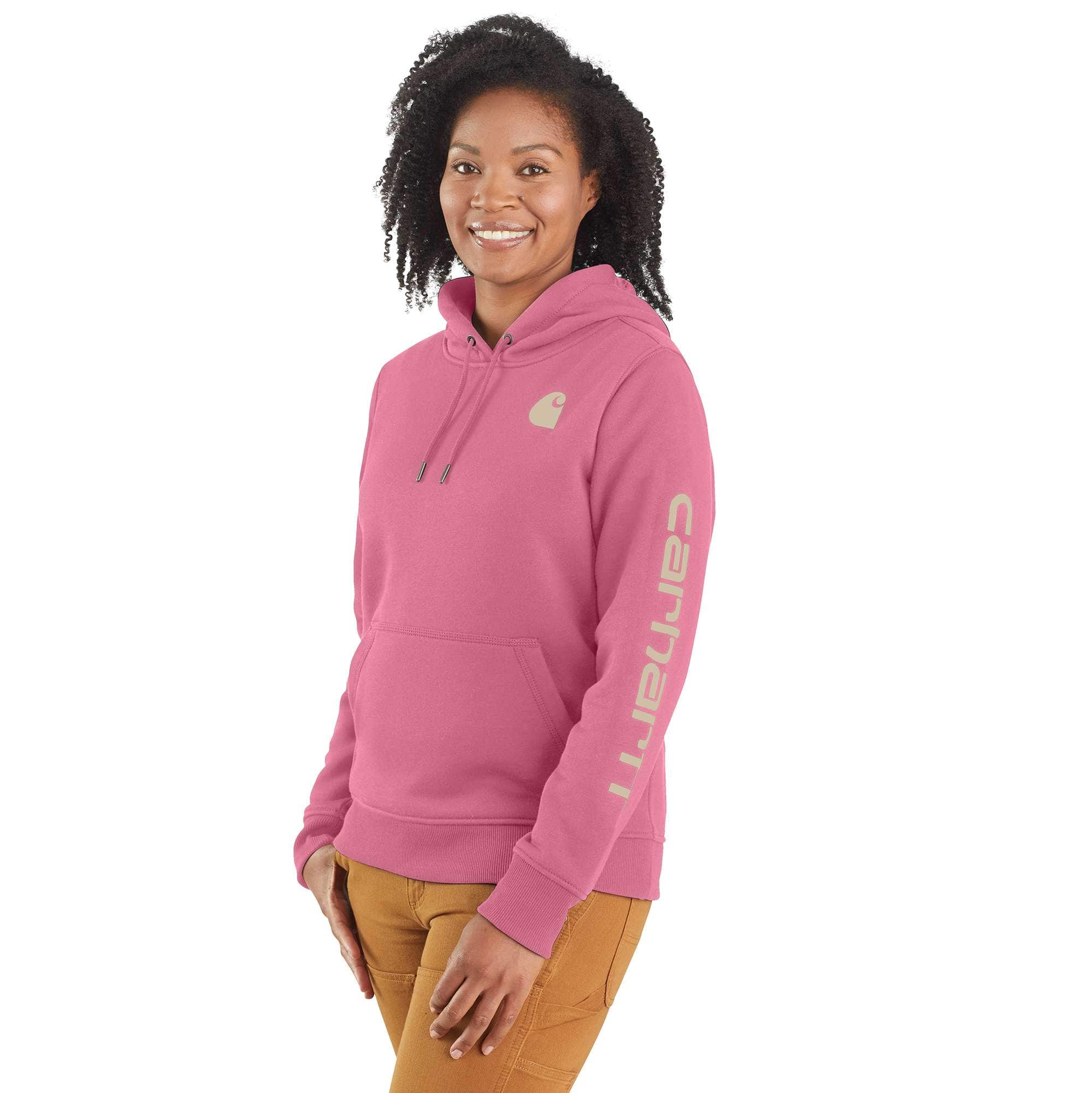 Carhartt Women's Iconic Clarksburg Logo Sweatshirt | Pink | Xs