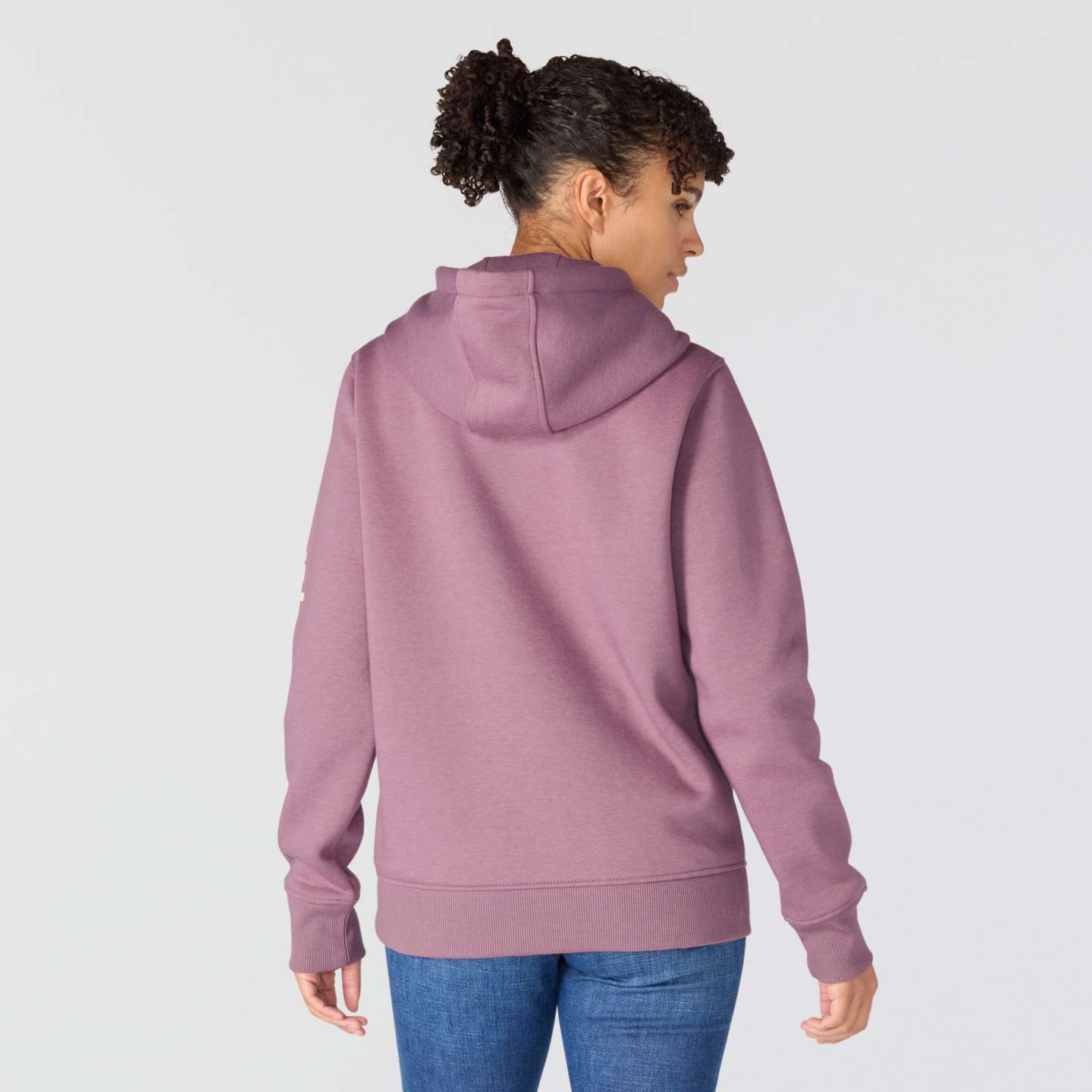 Женский свитшот Carhartt Iconic Clarksburg Logo, цвет: Пепельный ягодный меланжевый — фото 5