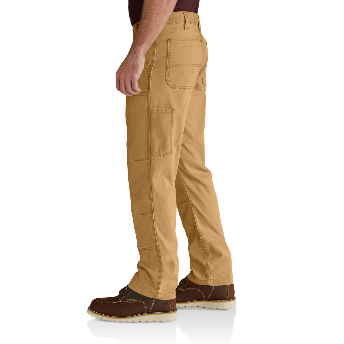 Мужские брюки Carhartt Relaxed Straight Rigby Double-Front Dungaree, цвет: Hickory — фото 4