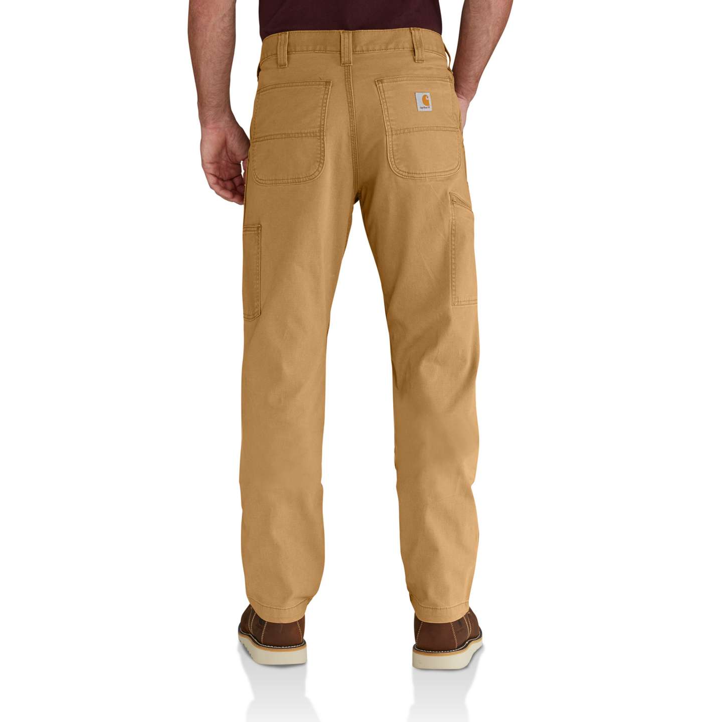 Мужские брюки Carhartt Relaxed Straight Rigby Double-Front Dungaree, цвет: Hickory — фото 2