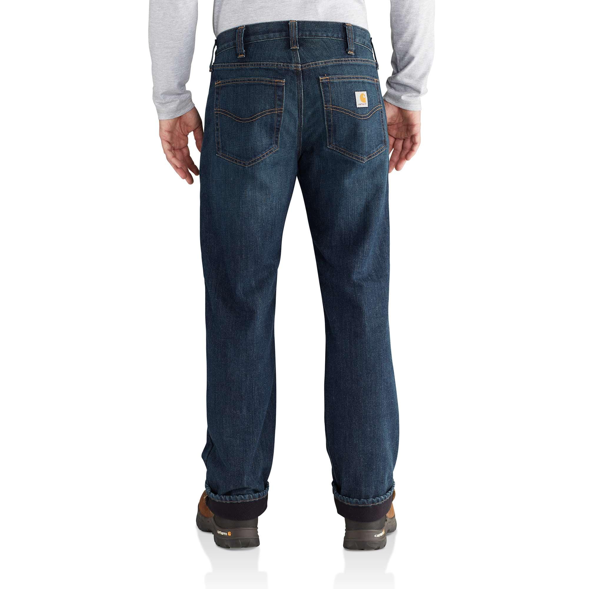 carhartt fleece lined jeans mens