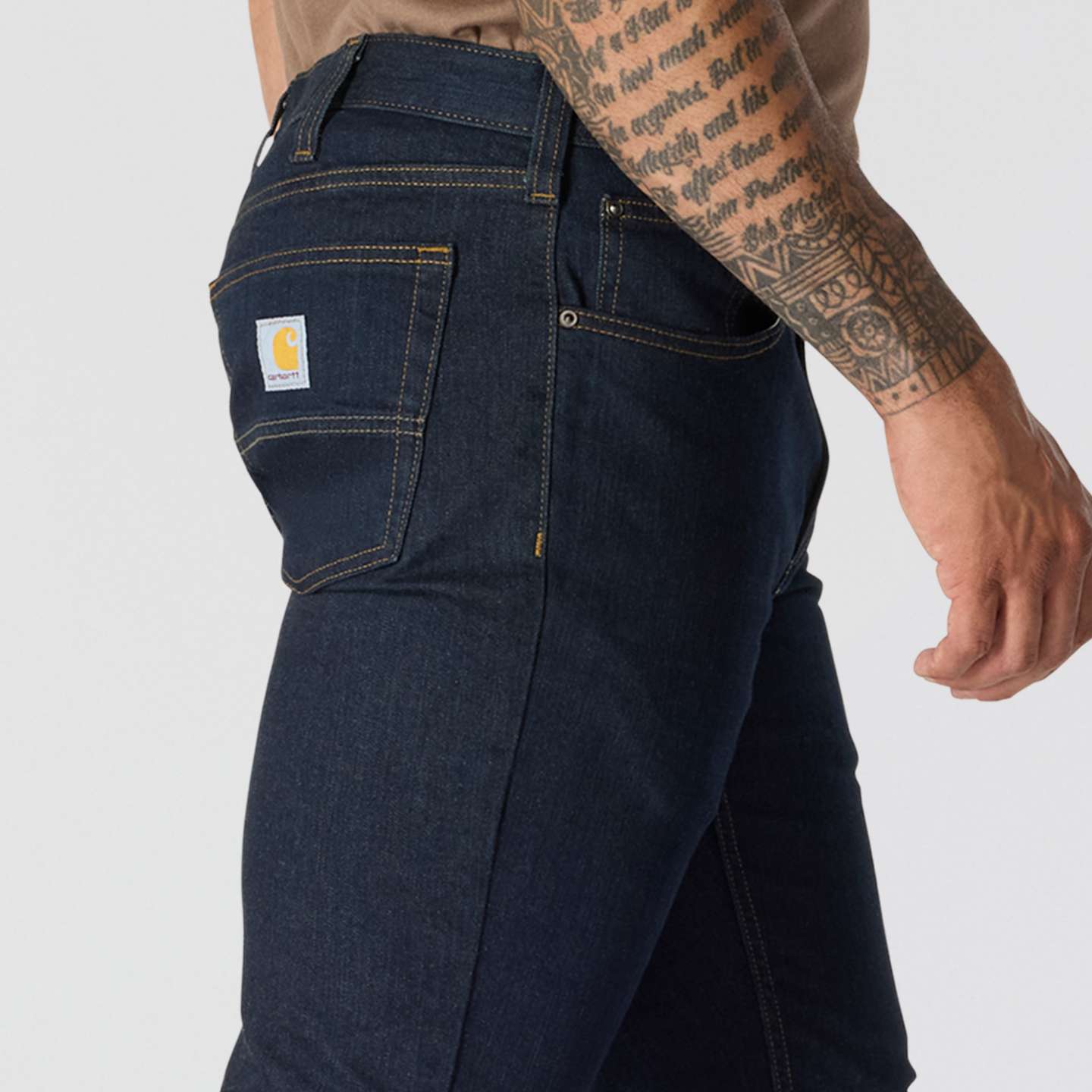 Мужские джинсы Carhartt Slim Tapered Rugged Flex™ Jean, цвет: Erie — фото 3