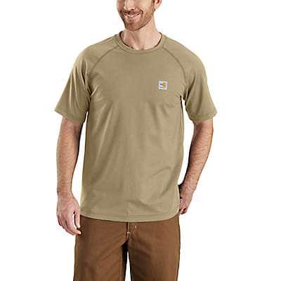 Carhartt Men's Khaki Flame-Resistant Force Short-Sleeve T-Shirt