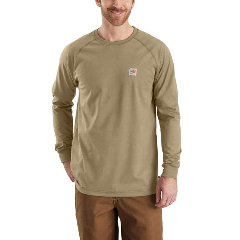 Carhartt  Khaki Flame-Resistant Force Long-Sleeve T-Shirt